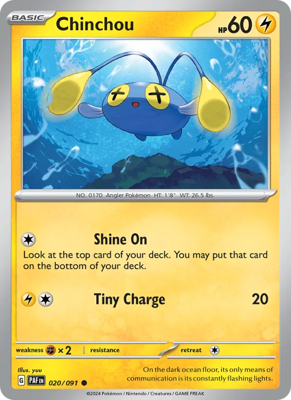 Chinchou (Paldean Fates #020/91)