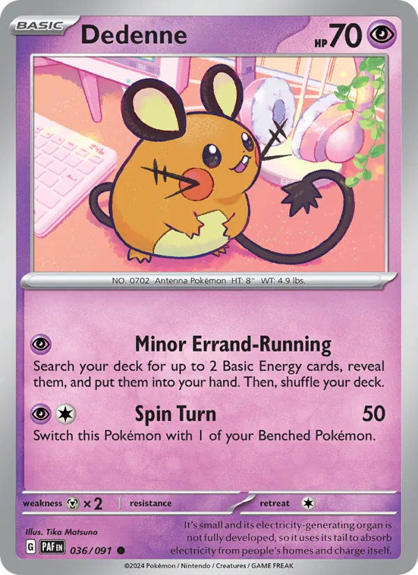 Dedenne (Paldean Fates #036/91)
