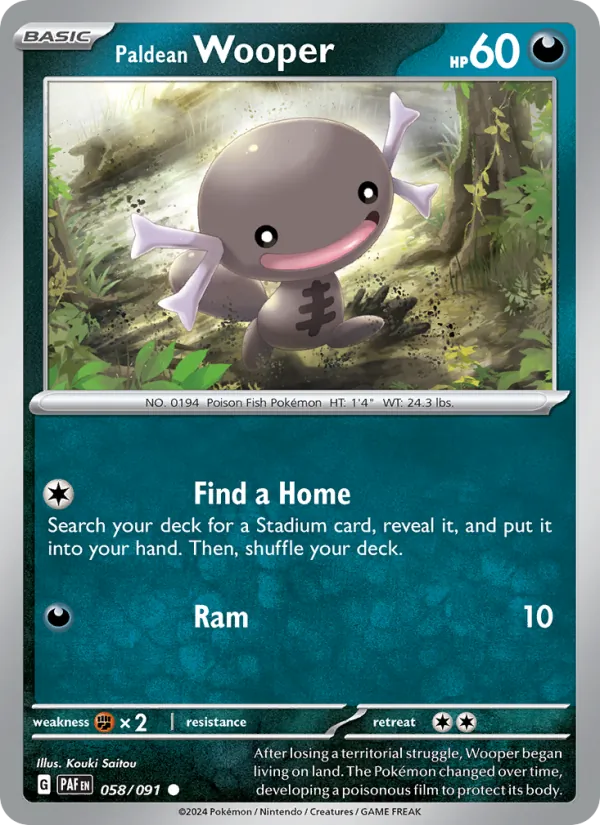 Paldean Wooper (Paldean Fates #058/91)