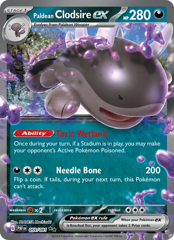 Paldean Clodsire ex (Paldean Fates #059/91)