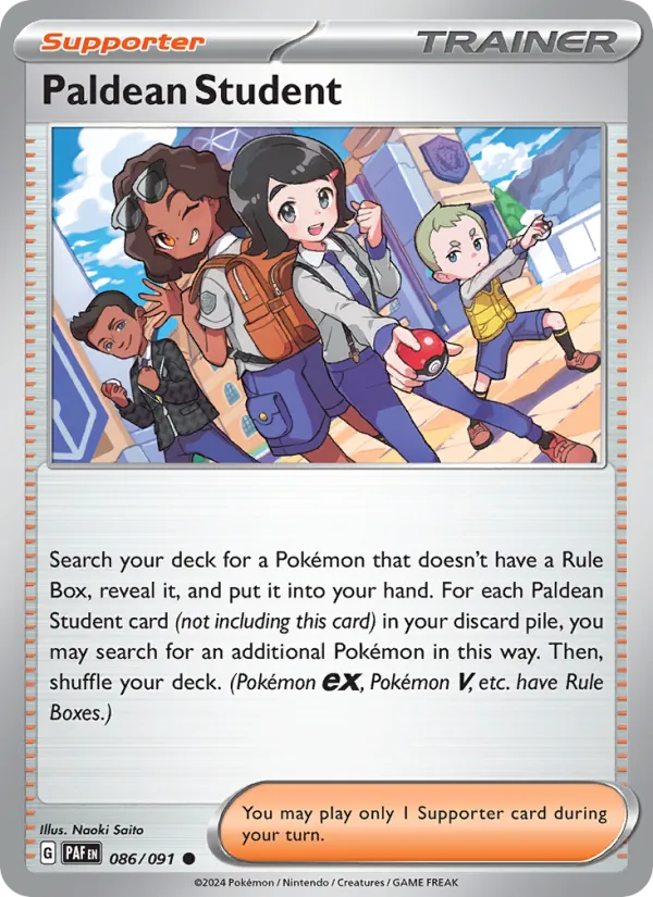Paldean Student (Paldean Fates #086/91)