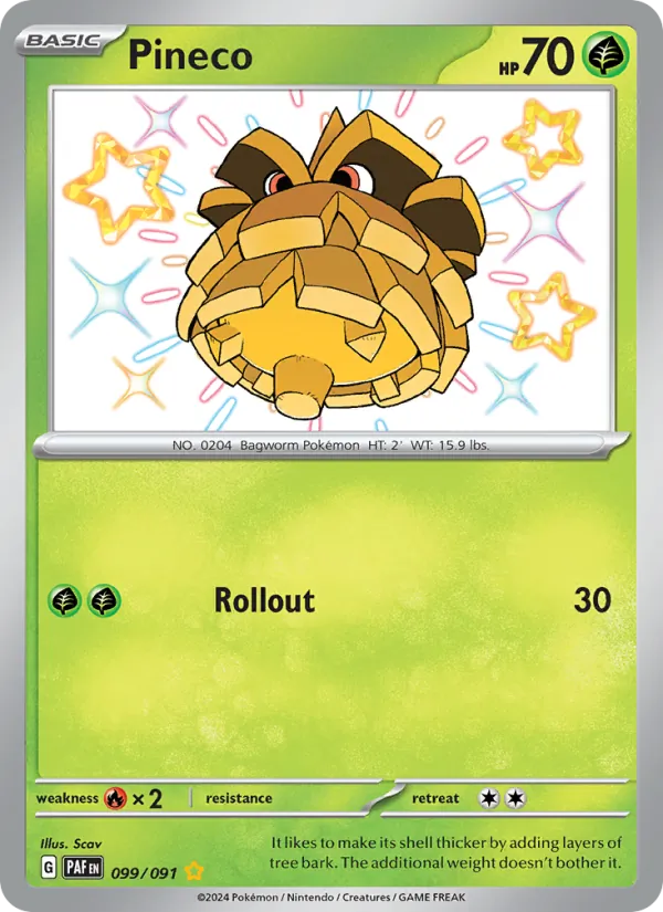 Pineco (Paldean Fates #099/91)