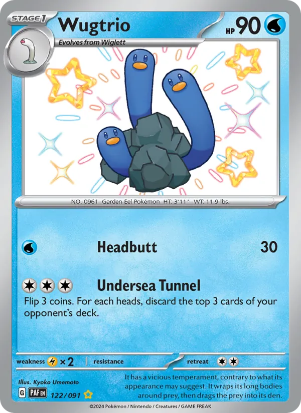 Wugtrio (Paldean Fates #122/91)