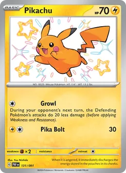 Pikachu (Paldean Fates #131/91)
