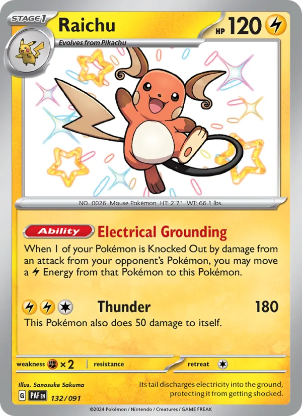 Raichu (Paldean Fates #132/91)