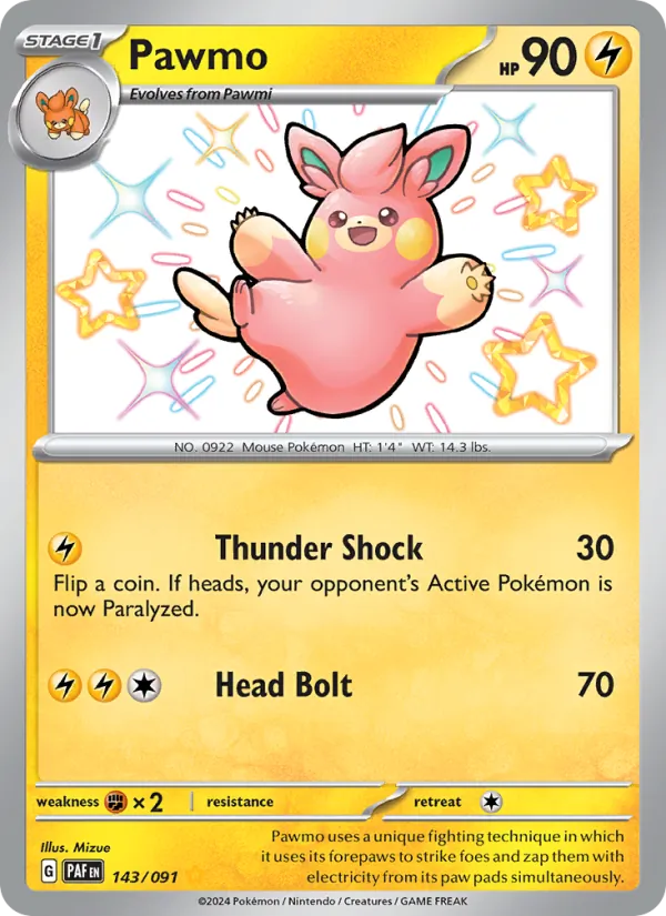 Pawmo (Paldean Fates #143/91)