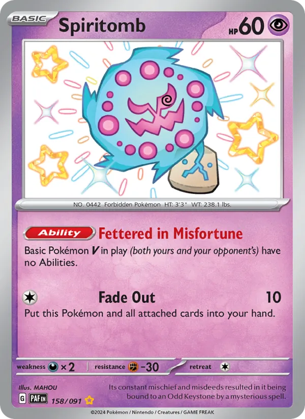 Spiritomb (Paldean Fates #158/91)