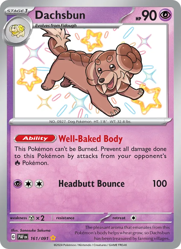Dachsbun (Paldean Fates #161/91)