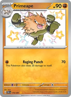 Primeape (Paldean Fates #170/91)