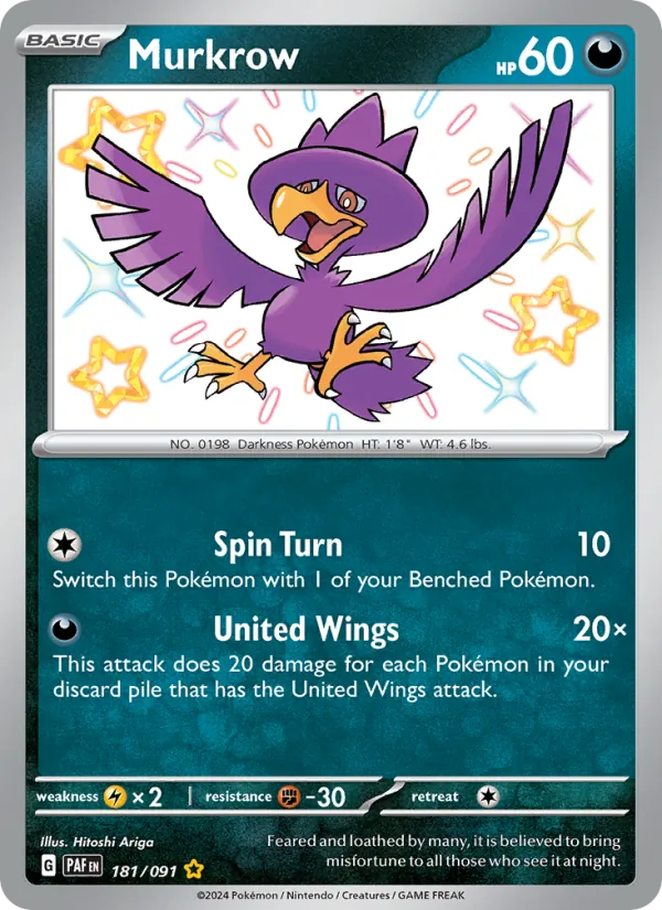 Murkrow (Paldean Fates #181/91)