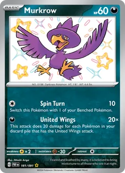Murkrow (Paldean Fates #181/91)