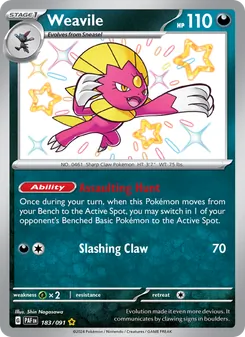 Weavile (Paldean Fates #183/91)