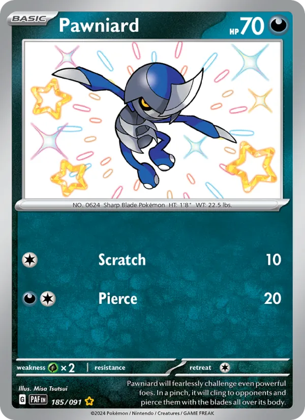Pawniard (Paldean Fates #185/91)