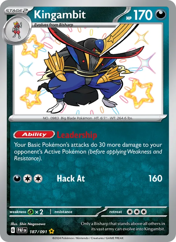 Kingambit (Paldean Fates #187/91)