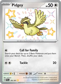 Pidgey (Paldean Fates #196/91)