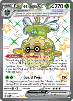 Forretress ex (Paldean Fates #212/91)