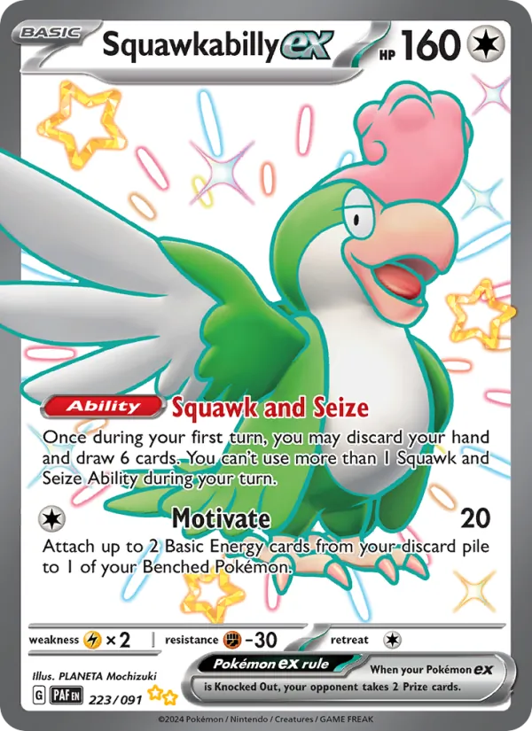 Squawkabilly ex (Paldean Fates #223/91)