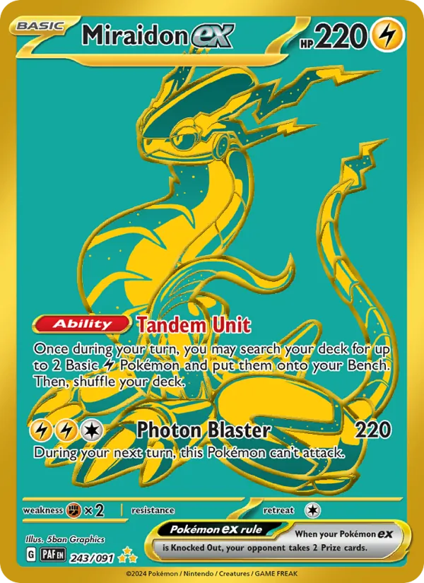 Miraidon ex (Paldean Fates #243/91)