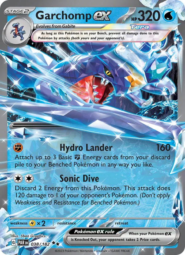 Garchomp ex (Paradox Rift #038/182)