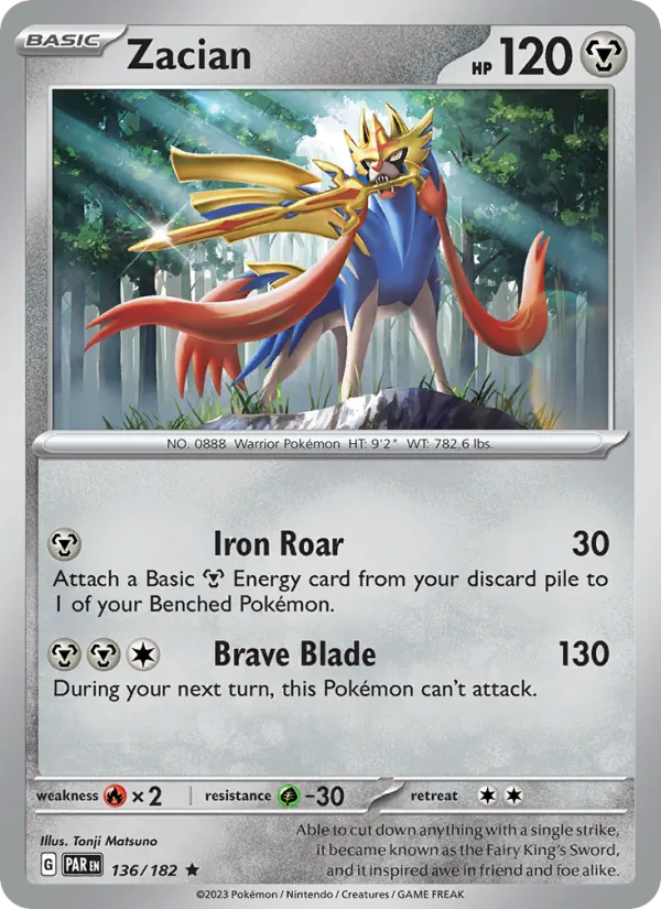 Zacian (Paradox Rift #136/182)
