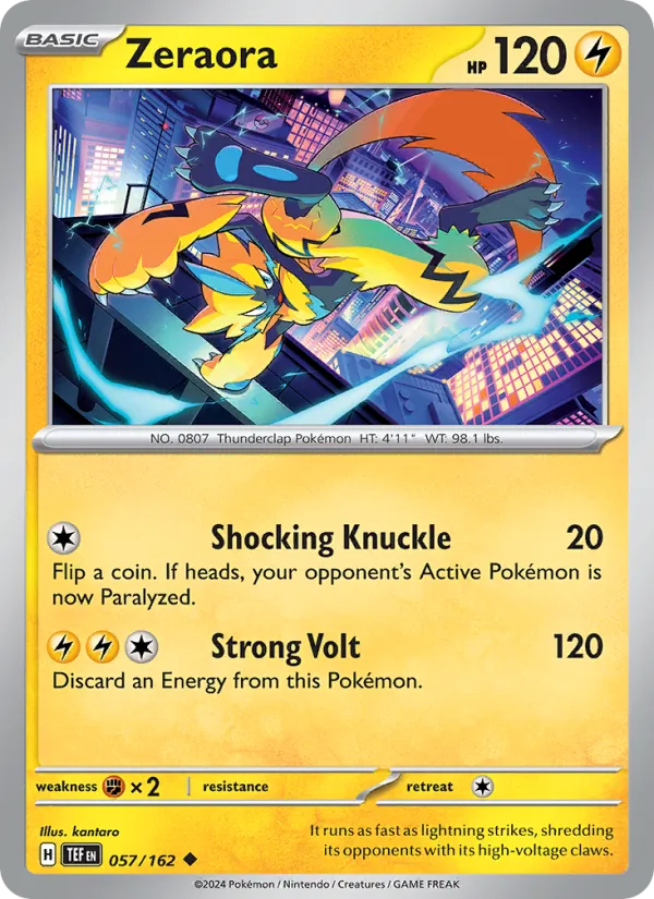 Zeraora (Temporal Forces #057/162)
