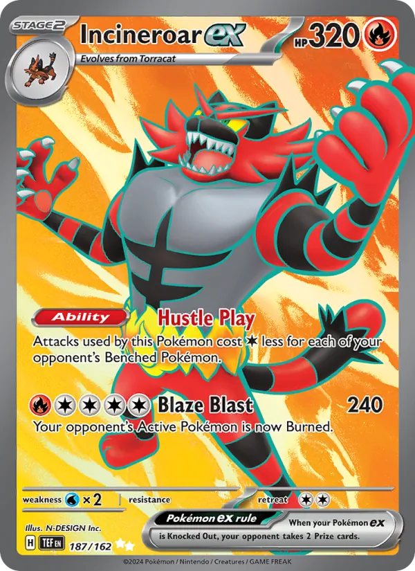 Incineroar ex (Temporal Forces #187/162)