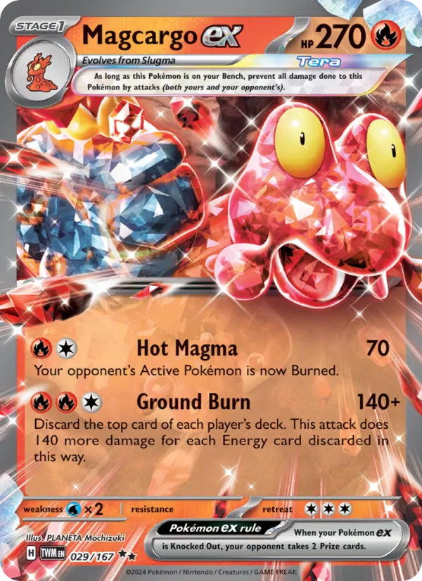 Magcargo ex (Twilight Masquerade #029/167)