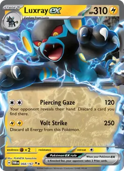 Luxray ex (Twilight Masquerade #068/167)