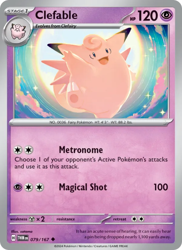 Clefable (Twilight Masquerade #079/167)