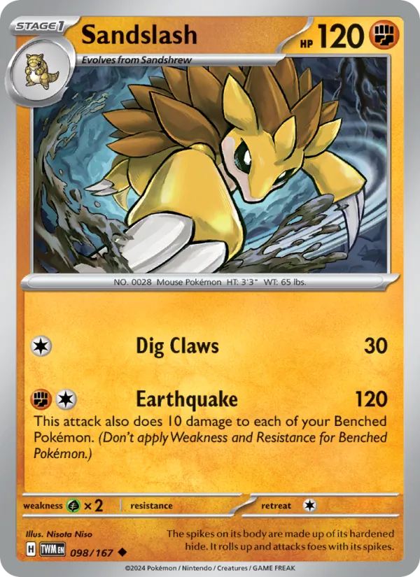 Sandslash (Twilight Masquerade #098/167)