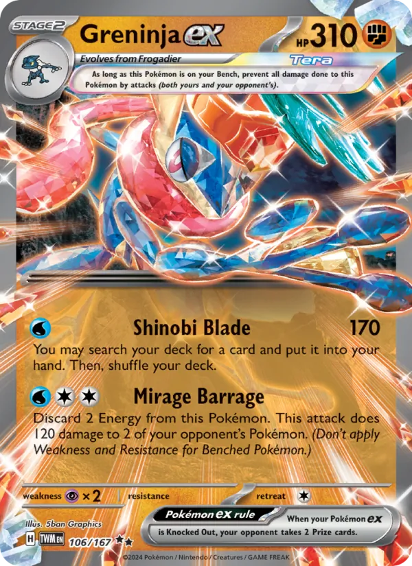 Greninja ex (Twilight Masquerade #106/167)
