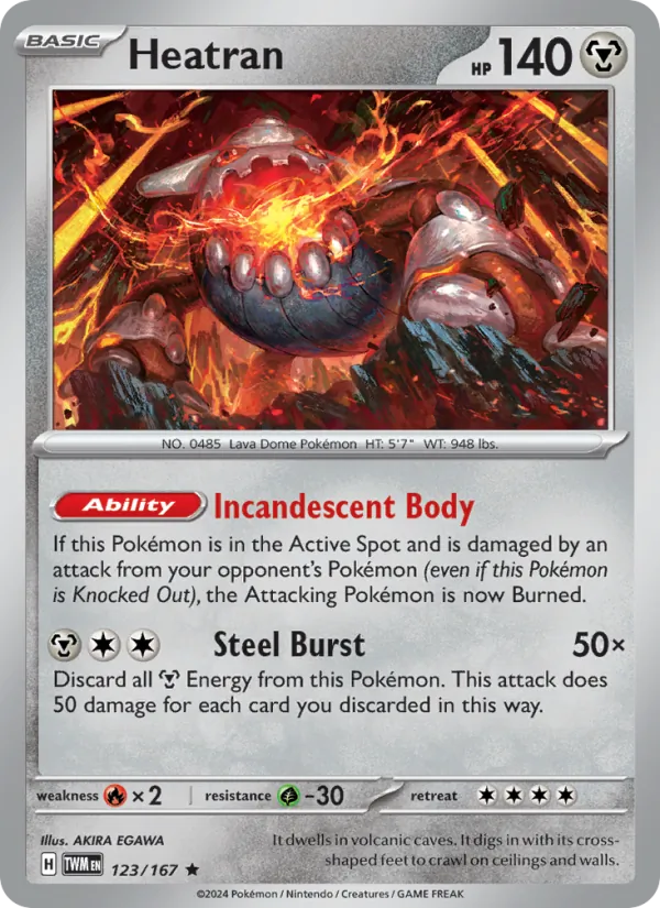 Heatran (Twilight Masquerade #123/167)