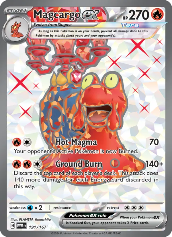 Magcargo ex (Twilight Masquerade #191/167)