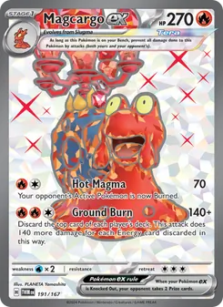 Magcargo ex (Twilight Masquerade #191/167)