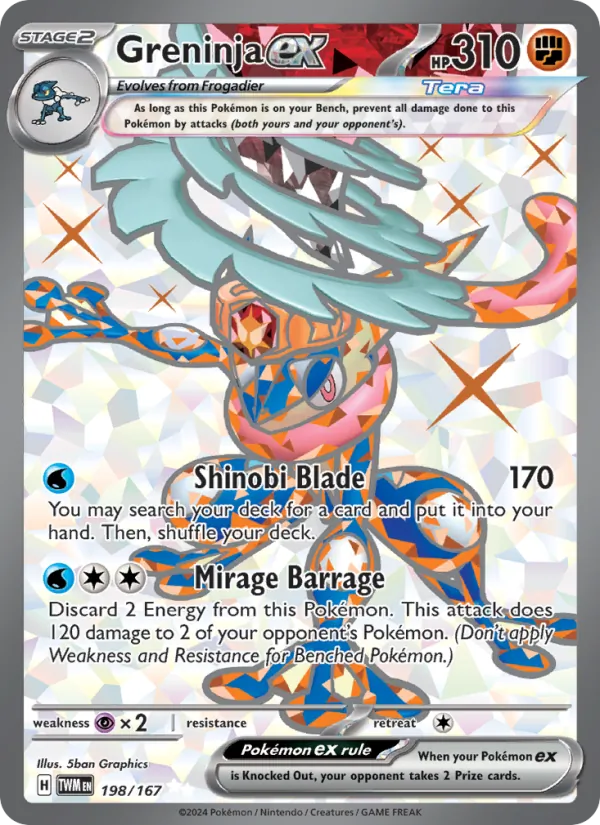 Greninja ex (Twilight Masquerade #198/167)