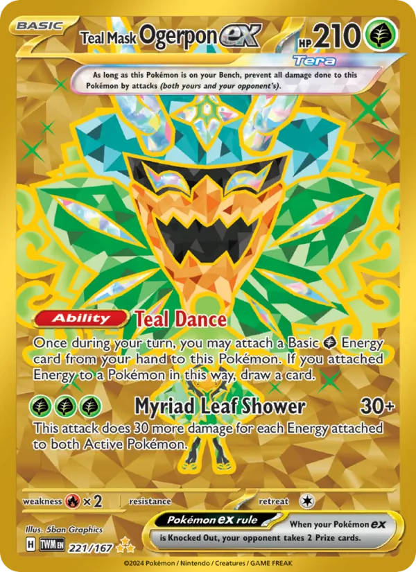 Teal Mask Ogerpon ex (Twilight Masquerade #221/167)