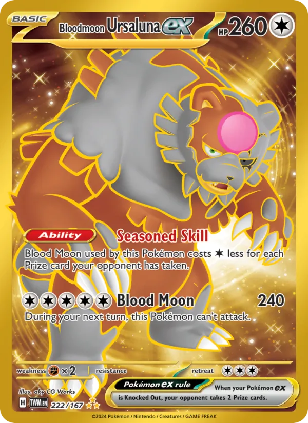 Bloodmoon Ursaluna ex (Twilight Masquerade #222/167)