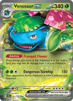 Venusaur ex (Stellar Crown #001/142)