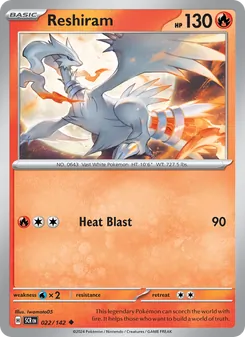 Reshiram (Stellar Crown #022/142)