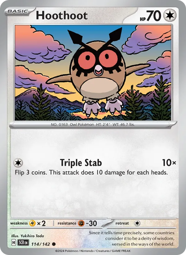Hoothoot (Stellar Crown #114/142)