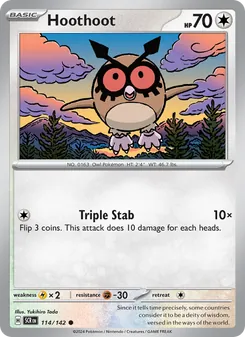 Hoothoot (Stellar Crown #114/142)