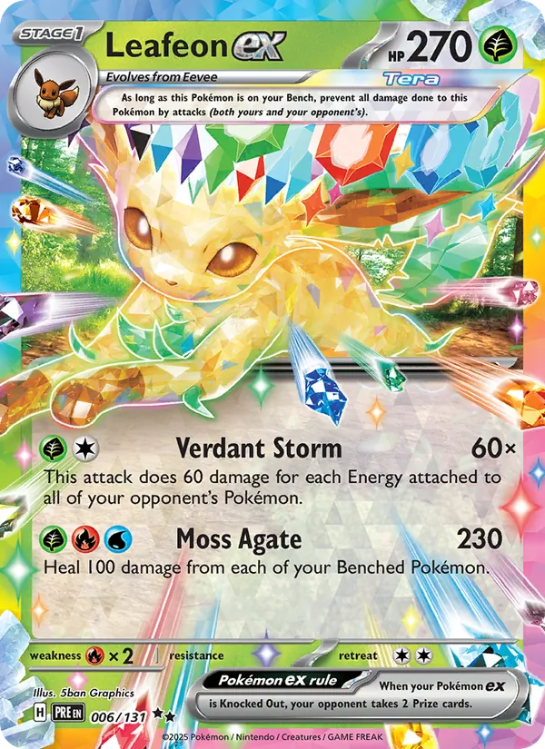 Leafeon ex (Prismatic Evolutions #006/131)