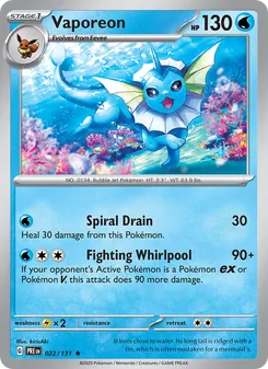 Vaporeon (Prismatic Evolutions #022/131)