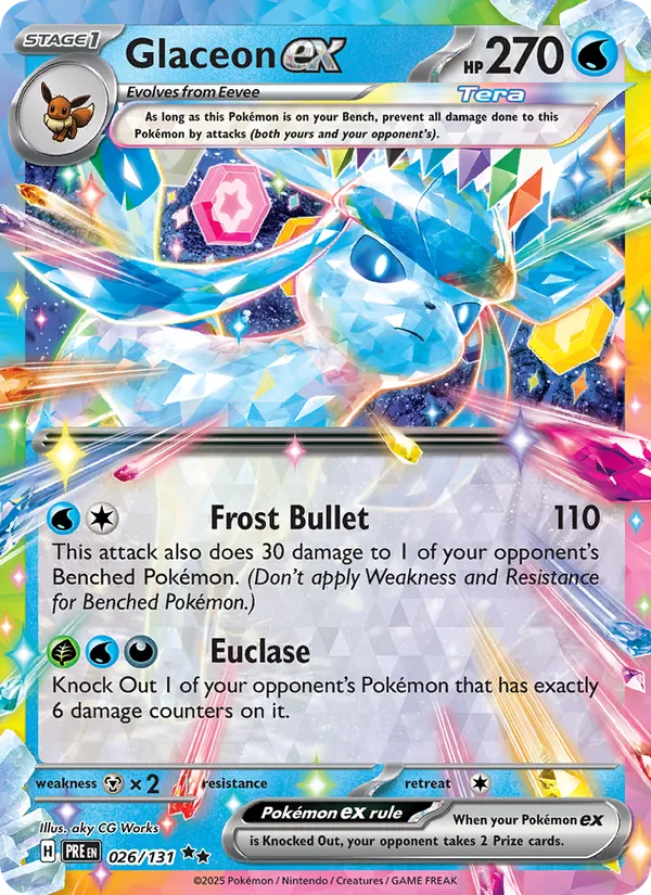 Glaceon ex (Prismatic Evolutions #026/131)