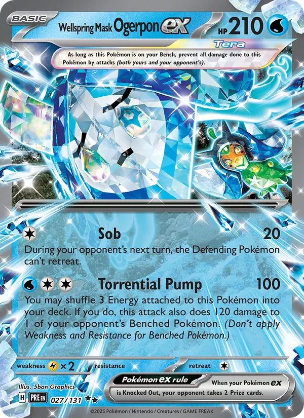 Wellspring Mask Ogerpon ex (Prismatic Evolutions #027/131)