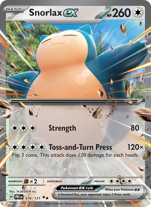 Snorlax ex (Prismatic Evolutions #076/131)