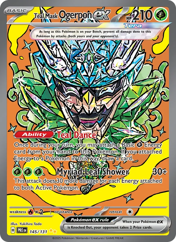 Teal Mask Ogerpon ex (Prismatic Evolutions #145/131)