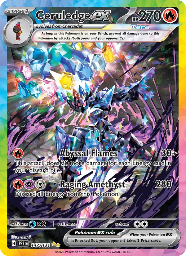 Ceruledge ex (Prismatic Evolutions #147/131)