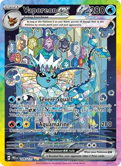 Vaporeon ex (Prismatic Evolutions #149/131)