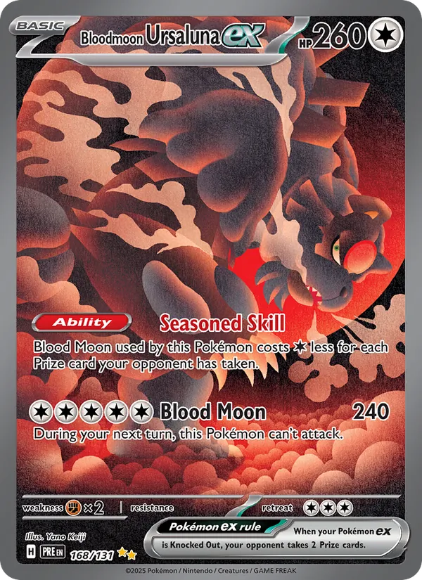 Bloodmoon Ursaluna ex (Prismatic Evolutions #168/131)